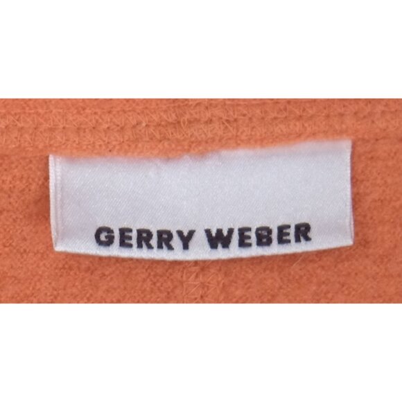Gerry Weber orange boiled wool cardigan/blazer - Picture 4 of 6